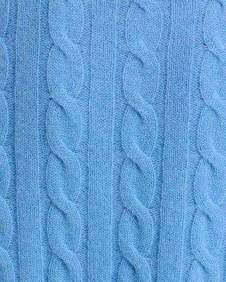 100% Cashmere Cable Knit Crewneck Sweater - Exclusive