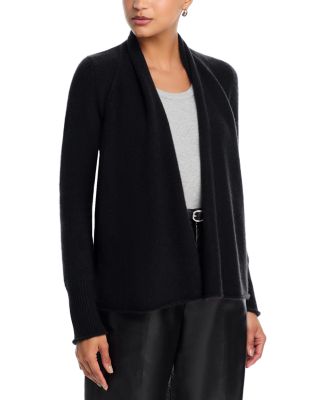 100% Cashmere Drape Front Cardigan - Exclusive