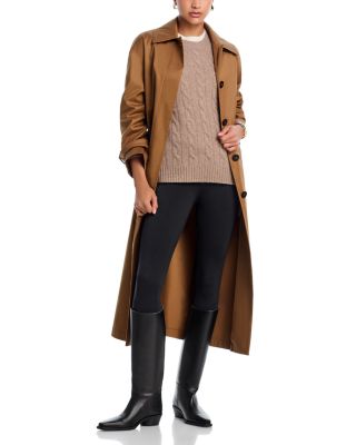 100% Cashmere Cable Knit Crewneck Sweater - Exclusive