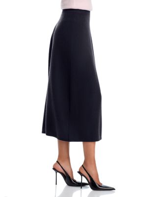 100% Cashmere Midi Skirt - Exclusive