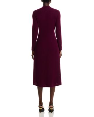 100% Cashmere Mock Neck Dress