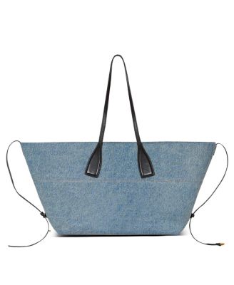 Track Denim Tote Bag