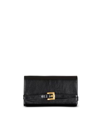 Balmain - Crinkled Leather Wallet with Shuffle Chain
