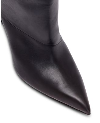 Women's Twist Heeled Leather Boots