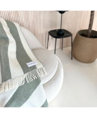 Rough Stripe Agave Blanket, 51" L x 78" W