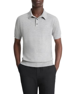 Wool Cashmere Short Sleeve Polo Shirt