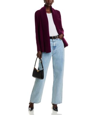 Shawl-Collar 100% Cashmere Cardigan - Exclusive