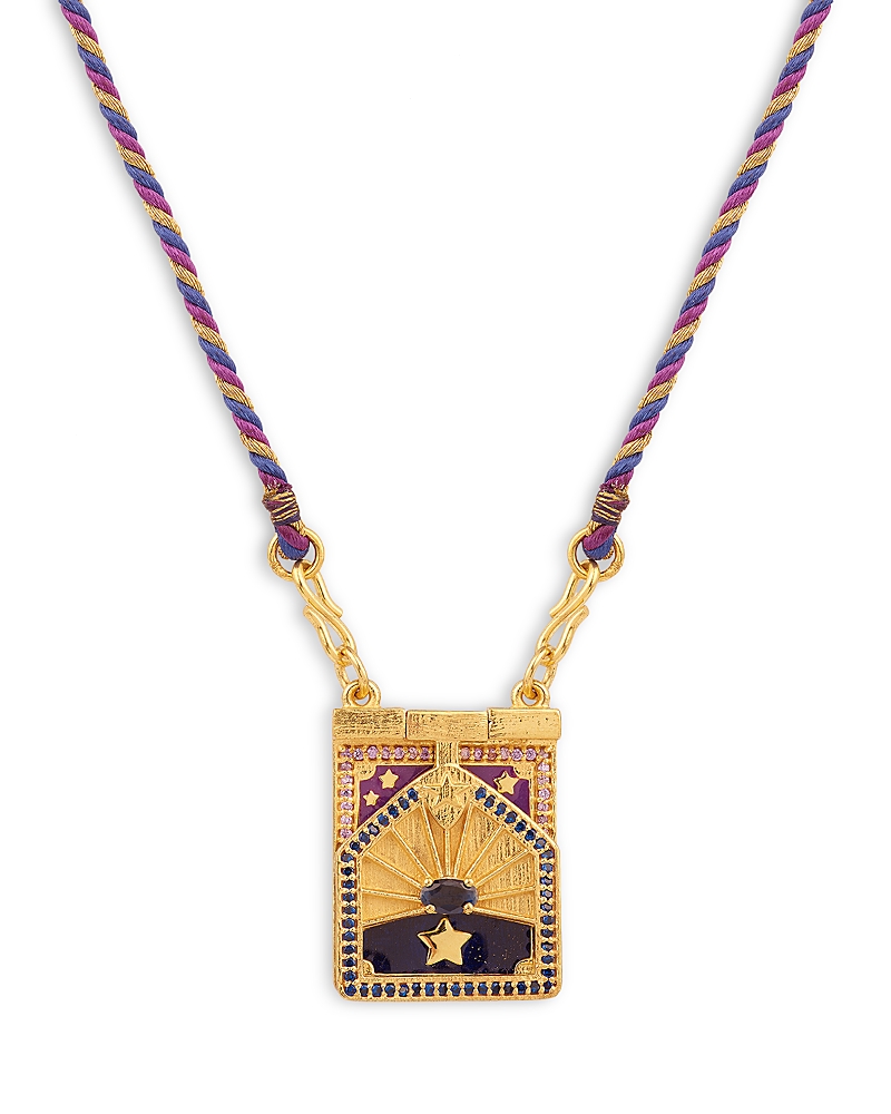 Caroline De Benoist Sesame Talisman Thread Necklace, 25.6