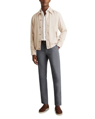 Textured Slim Fit Chino Trousers