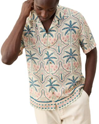 Regular Fit Print Camp Shirt