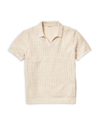 Cyrus Chevron Regular Fit Short Sleeve Sweater