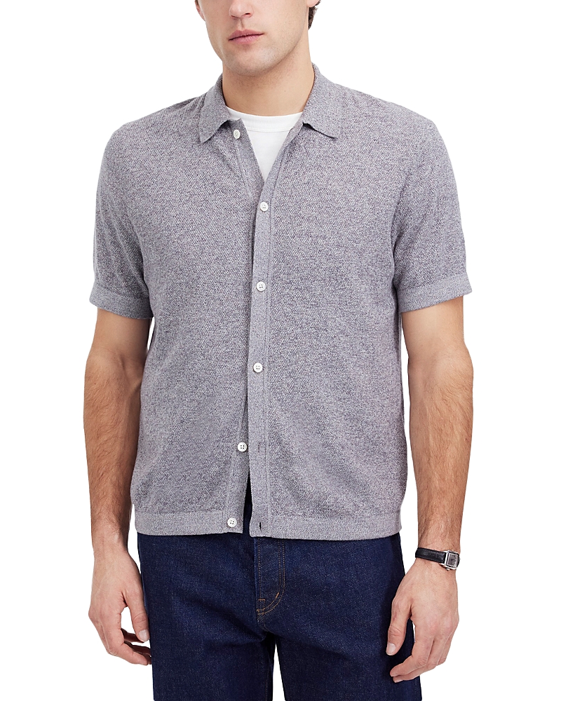 Madewell Marled Cotton Short Sleeve Shirt