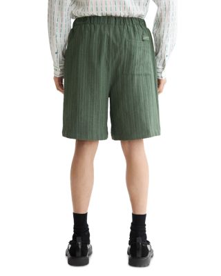 Regular Fit Tonal Striped Bermuda Shorts