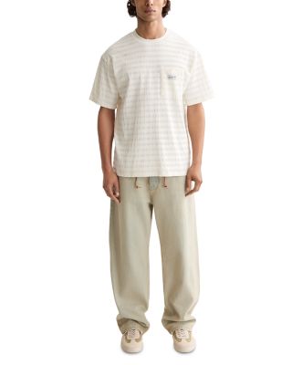 Relaxed Fit Tonal Stripe Pocket Tee  