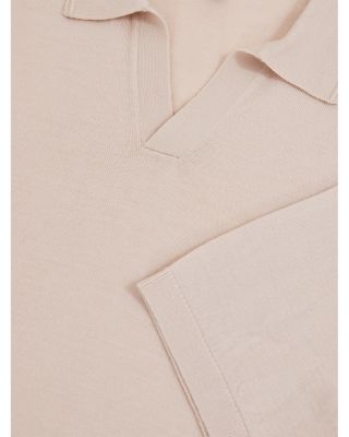 Duchie Merino Wool Open Collar Polo