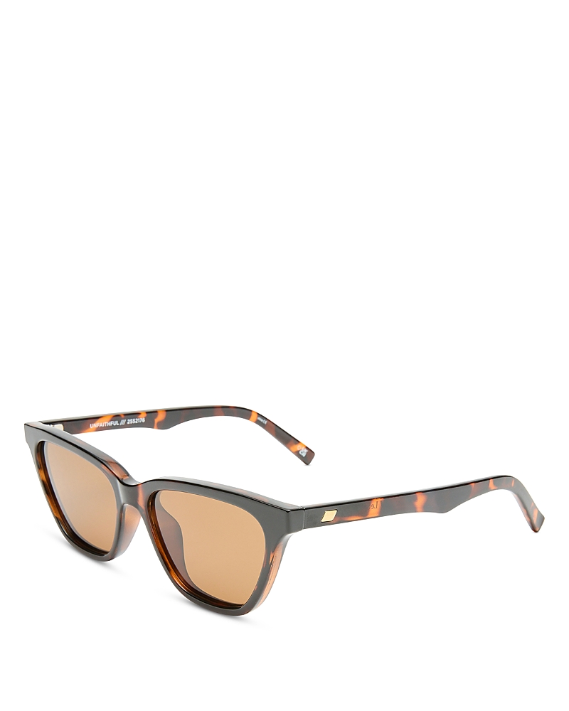 Le Specs Unfaithful Square Sunglasses, 54mm In Brown