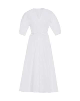 Torqued Short Sleeve Dress