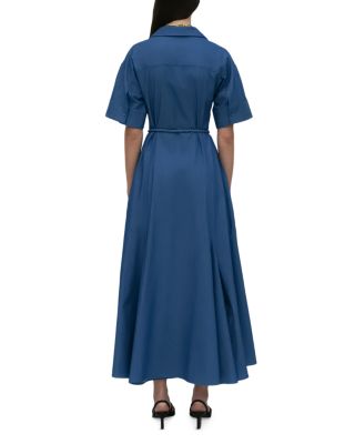 Slit Front Caftan Shirt Dress