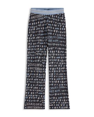 Scotch & Soda - Girls' Straight Leg Jacquard Sweatpants - Little Kid, Big Kid