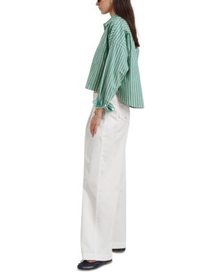 Jo Striped Cropped Shirt