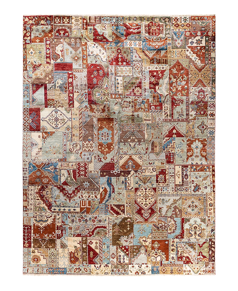 Bloomingdale's Indo Patchwork M5759 Area Rug, 9' X 12'