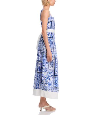 Tile Button Front Maxi Dress - Exclusive
