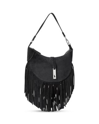 Polo ID Fringe Suede Mini Shoulder Bag