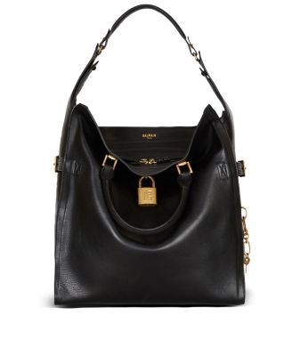 Pulse Large Waxed Calfskin Leather Tote Bag