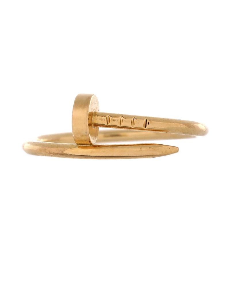 Pre-owned Pre-owned Cartier Cartier Small Juste Un Clou Ring 18k Gold