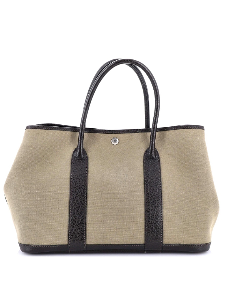 Pre-owned Pre-owned Hermes Hermes 36 Garden Party Tote Toile And Leather