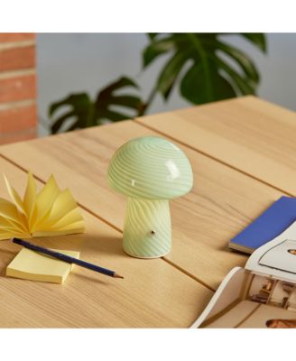 Mini Cordless Glass Mushroom Lamp