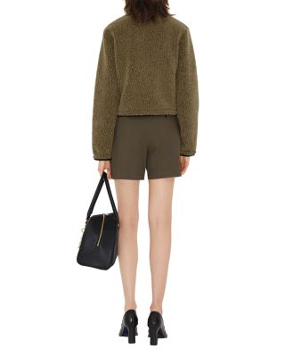 Cropped Fleece Jacket