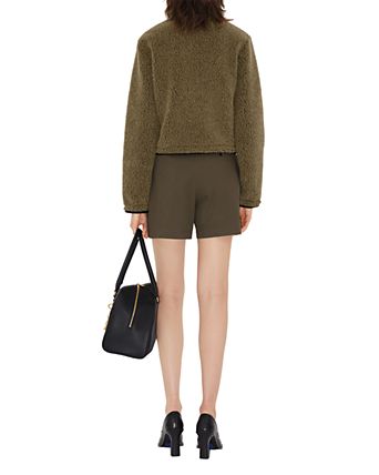 Cropped Fleece Jacket