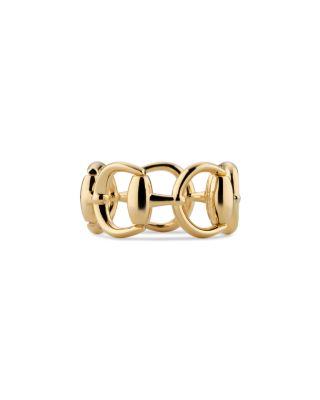 18K Yellow Gold Horsebit Ring
