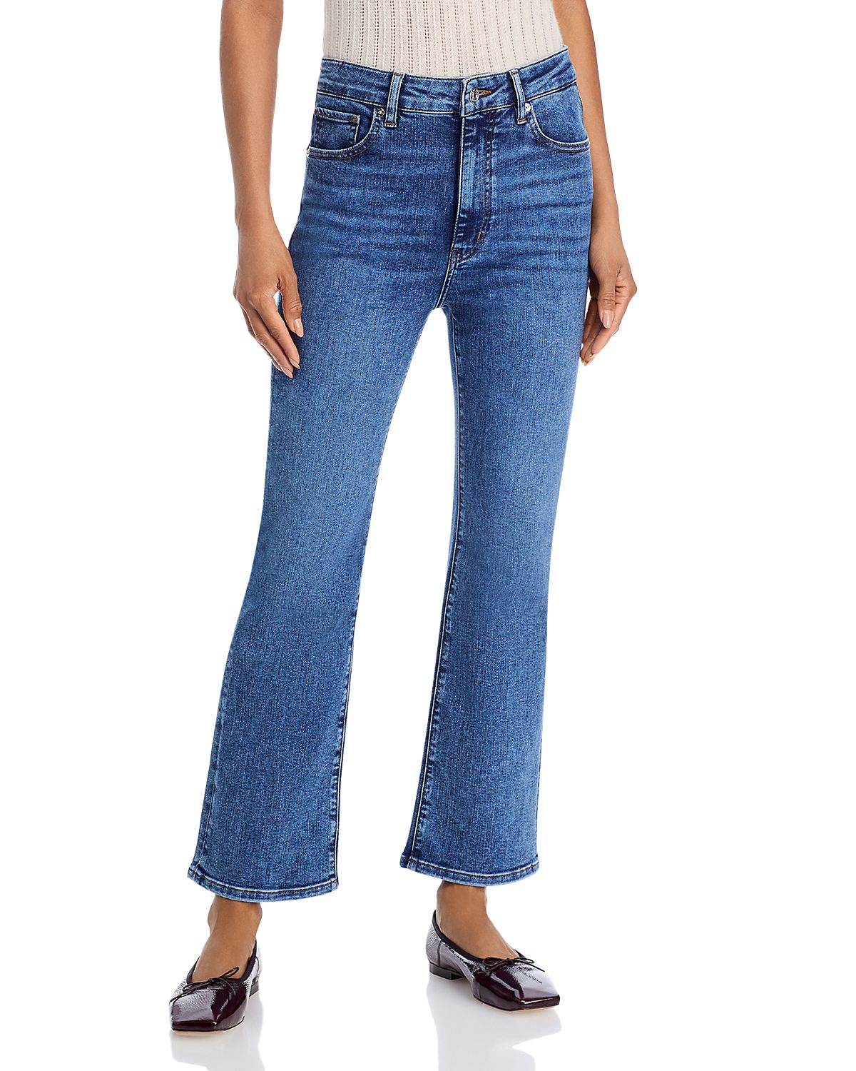 Frame The Reboot High Rise Ankle Bootcut Jeans