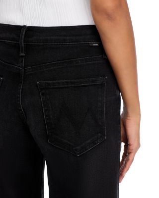 The Mid Rise Rambler Zip Flood Jeans in Spiked Hair Art Flair