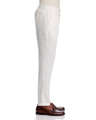 Linen Tapered Pleated Pants