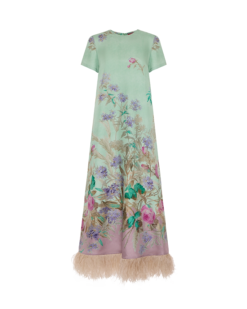 La Doublej La Double J Swing Dress With Feathers