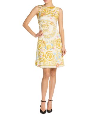 Underwater Barocco Foulard Dress