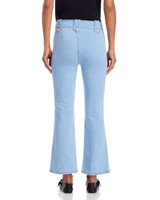 Robertson Cropped Flared Sailor Jeans in Bowery