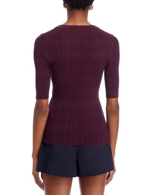 Fisher Striped Button Top