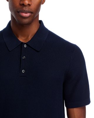 Mesh Short Sleeve Polo in Tactile Cotton