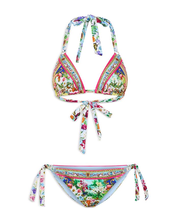 Triangle Bikini Top & Side Tie Bottom Set