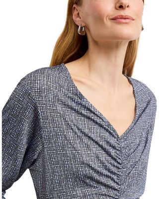 Amina Ruched Top - Printed Jersey