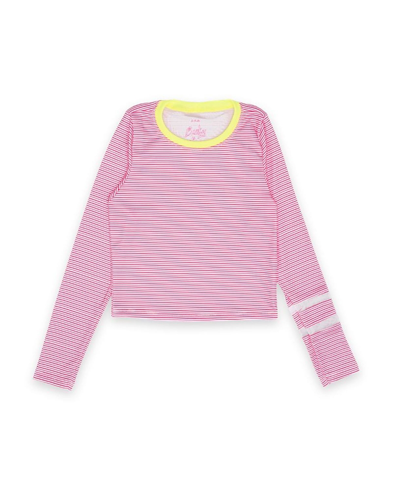 Lucky in Love Girls' Victory Streak Long Sleeve Top - Little Kid, Big Kid