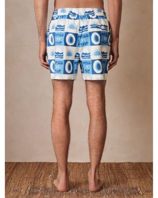 CHE Trinity Tile Print 4.9" Swim Shorts