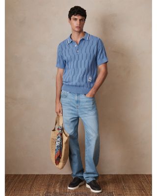 CHE Oasis Pointelle Tipped Polo