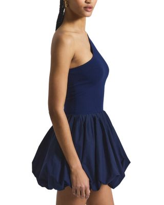 Calla Mixed Media Compact Knit Balloon Dress