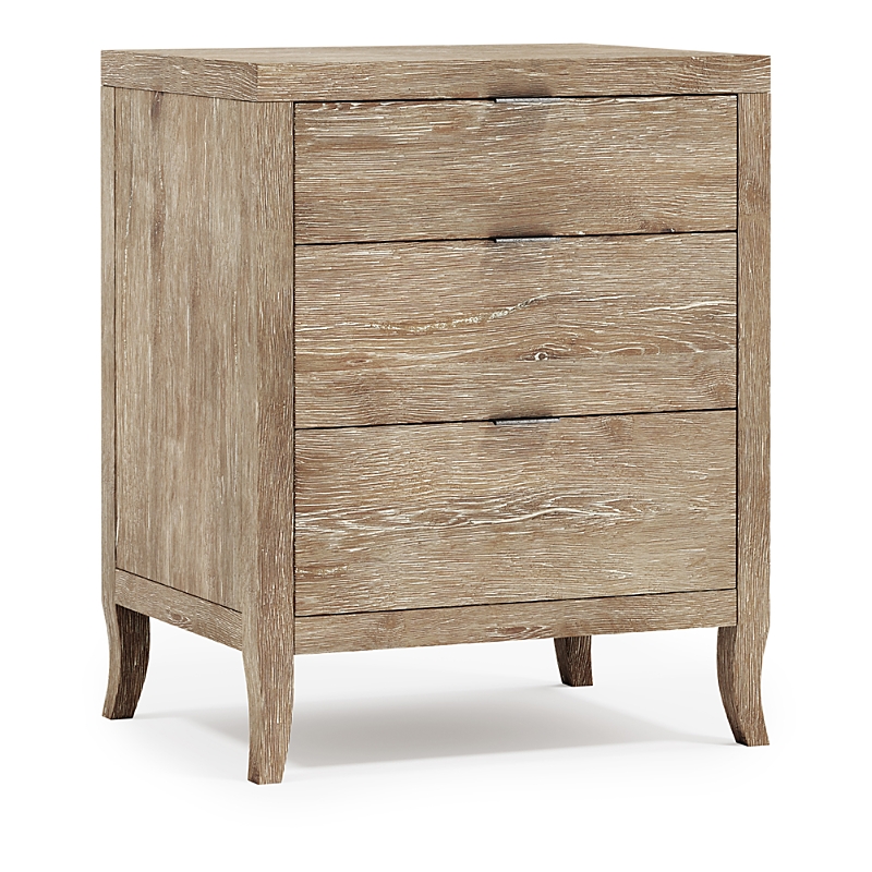 Bernhardt Tribeca 3 Drawer Nightstand In Brown
