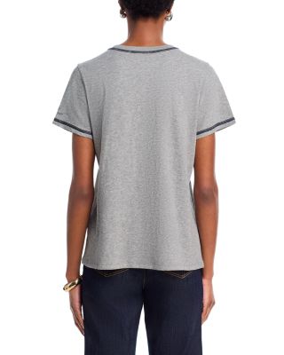 Trapunto Denim Tee